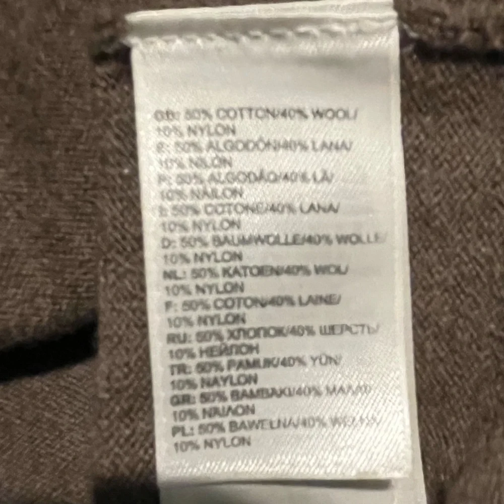 Men's The North Face 1/4 Zip Wool Blend Sweater‎ - Brown Heathered size Smalll
